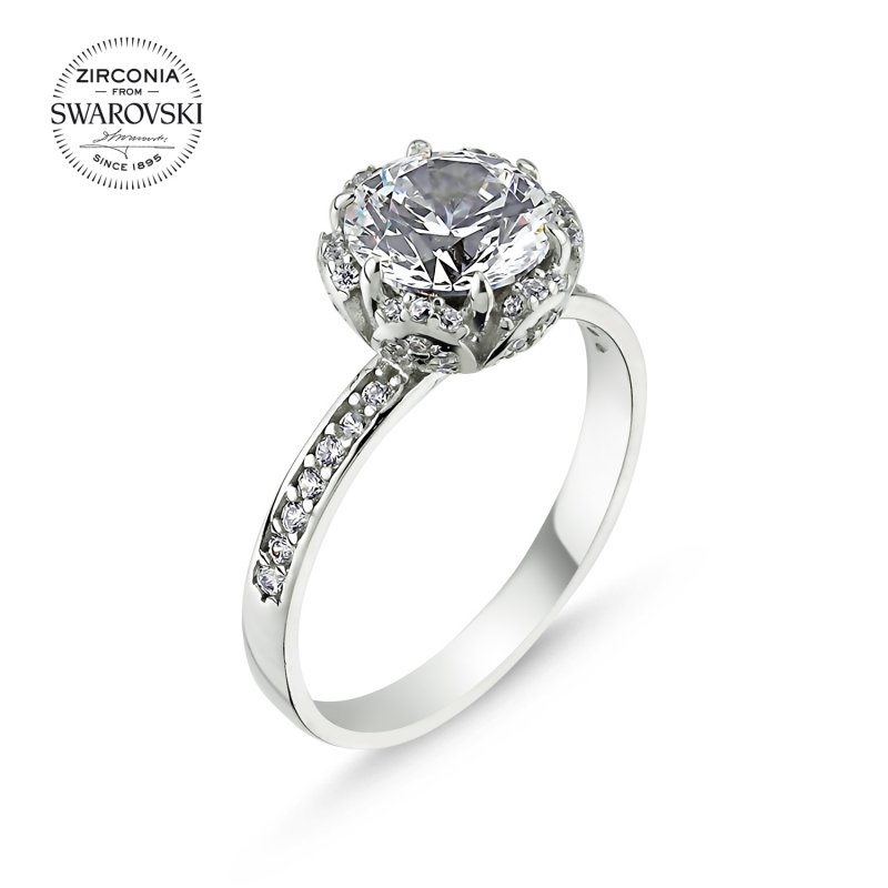 Swarovski Zirconia Solitaire Ring - R85208
