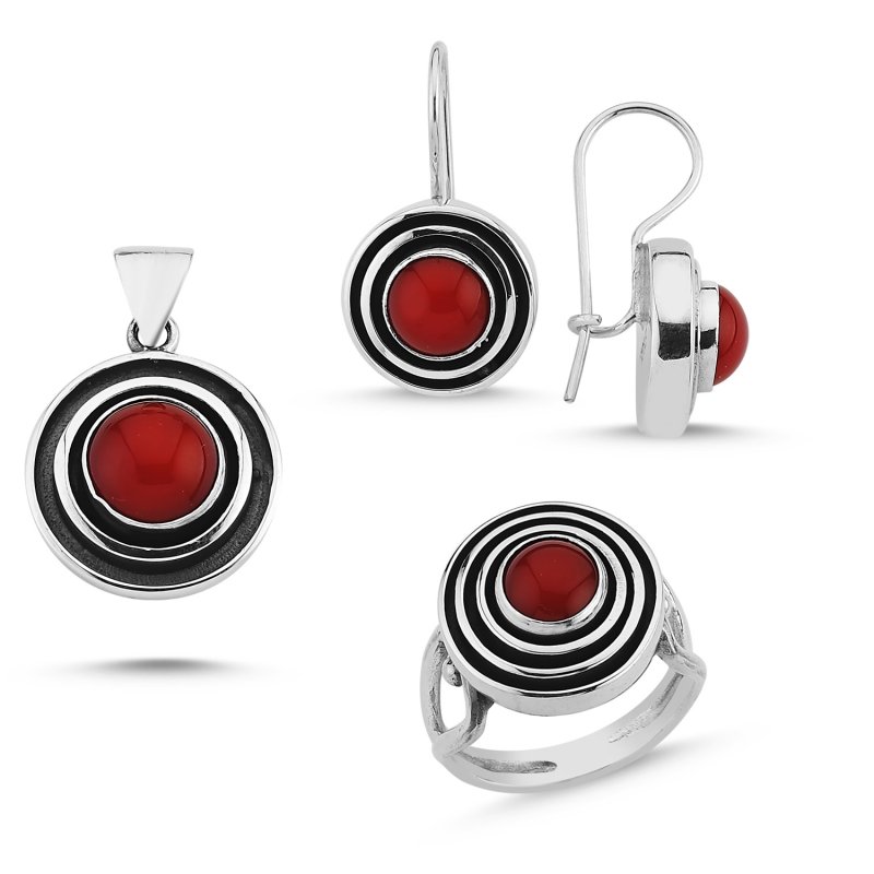 Handmade Set with Coral - S85285