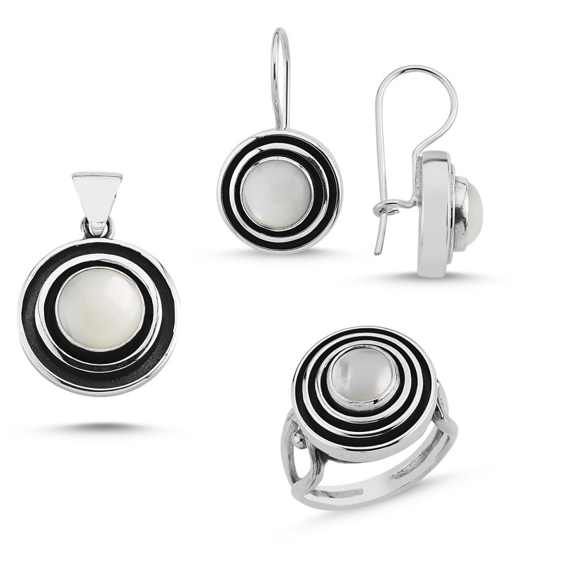 Handmade Set with Mother of Pearl - S85286