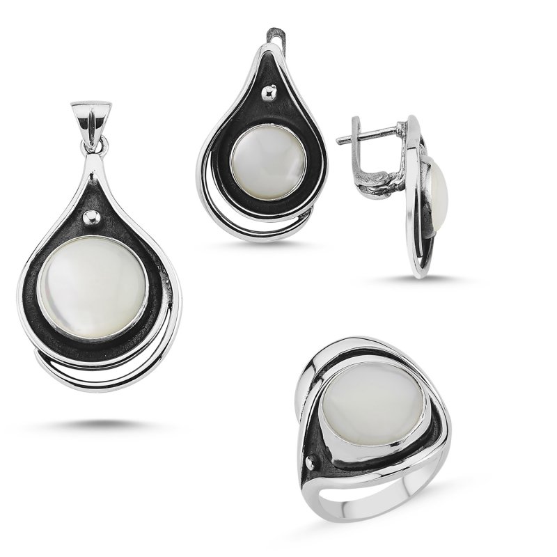 Handmade Set With Mother Of Pearl - S85290