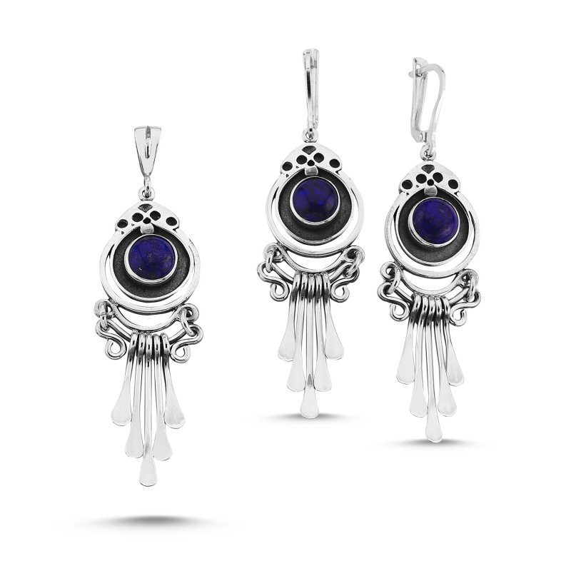 Handmade Set with Lapis Lazuli - S85314
