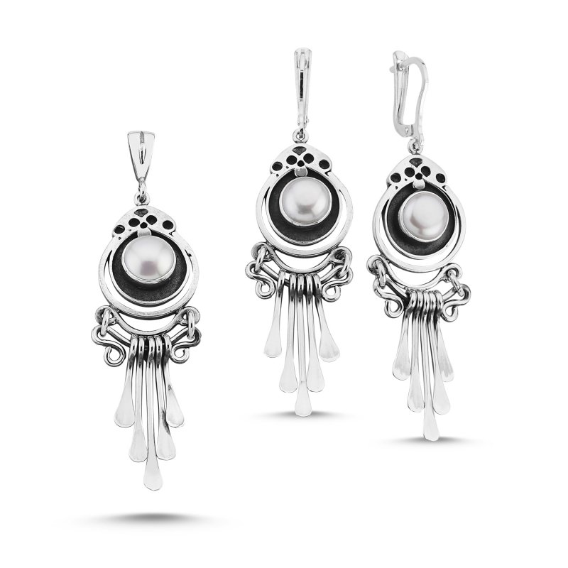Handmade Set with Pearl - S85315