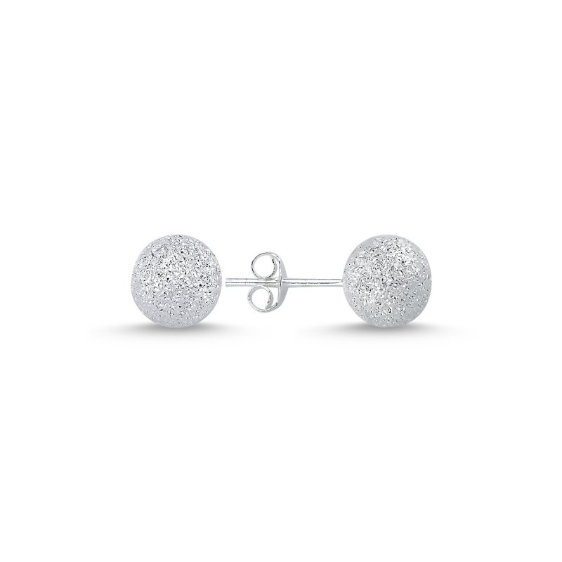 8mm Stardust Ball Stud Earrings - E85336