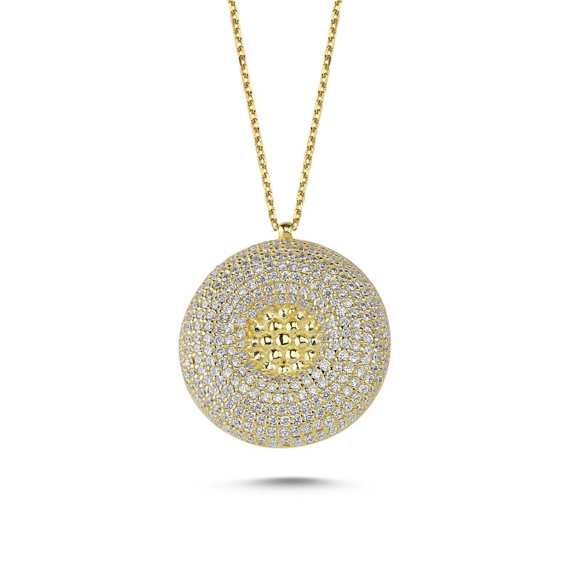 CZ Round Necklace - N85485