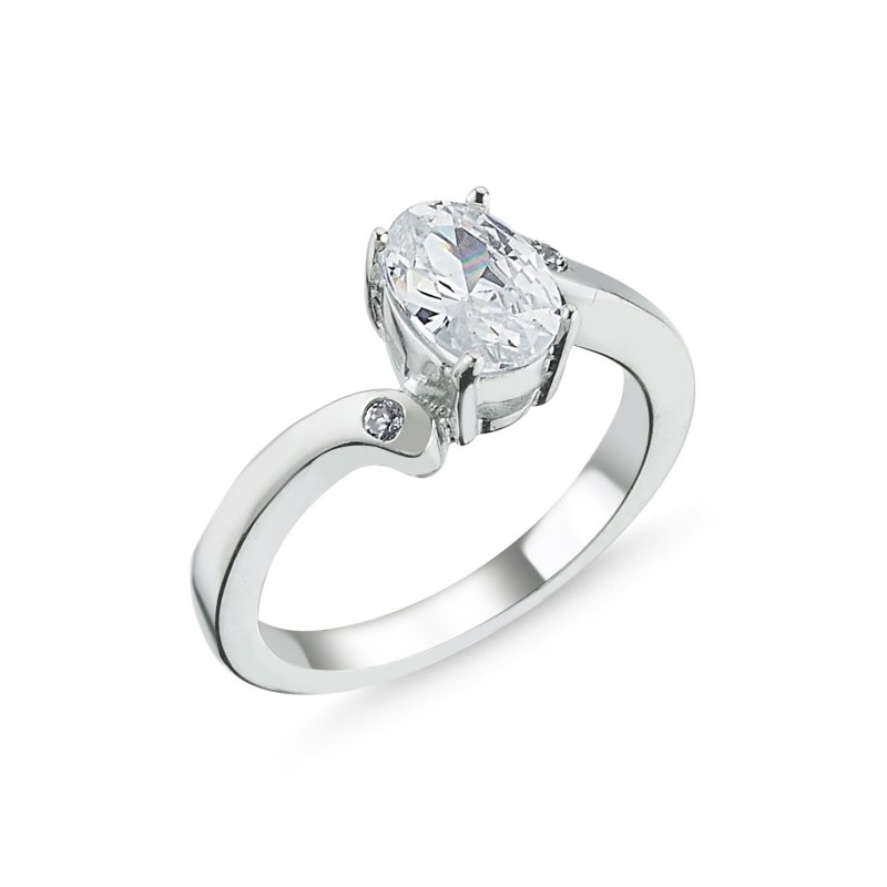 CZ Solitaire Child Ring-Knuckle Ring - R85578