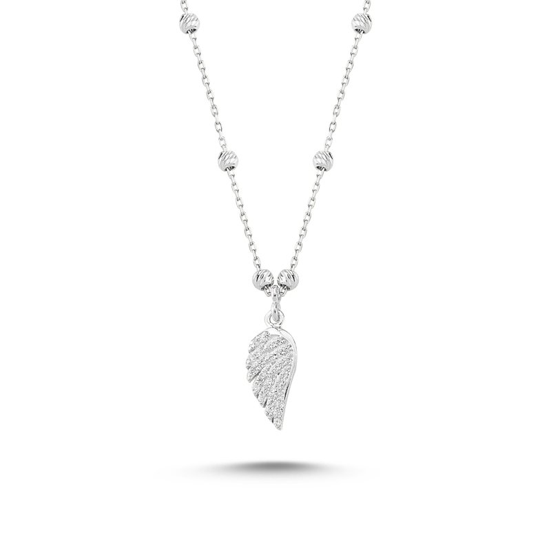 Dorica & CZ Wing Necklace - N85688