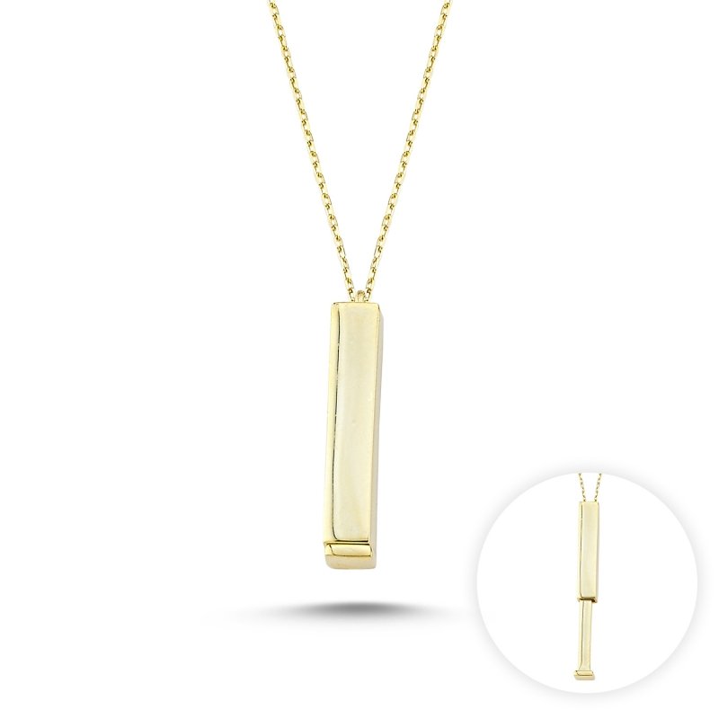 Stoneless Sliding Stick Necklace - N85691
