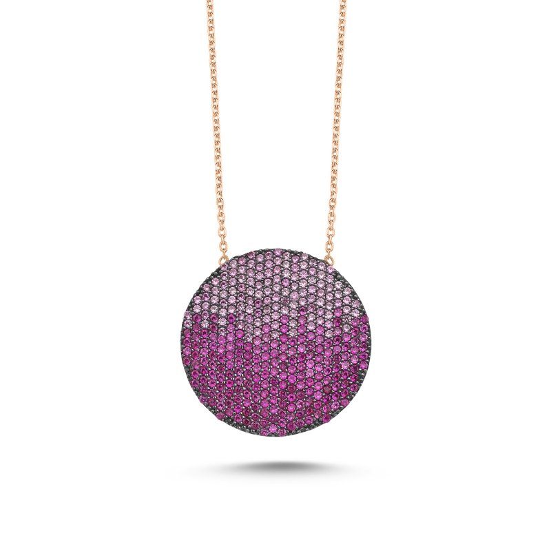 Shades of Pink CZ Necklace - N85732