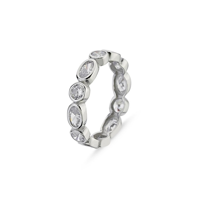 4mm Round & Oval CZ Eternity Ring - R85891