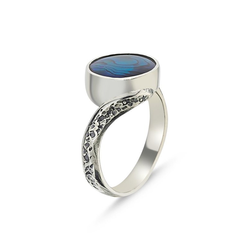 Abalone Mother of Pearl Handmade Ring - R85911