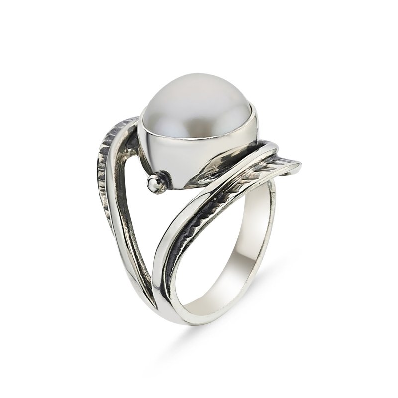 Cultured Pearl Handmade Adjustable Size Ring - R85924
