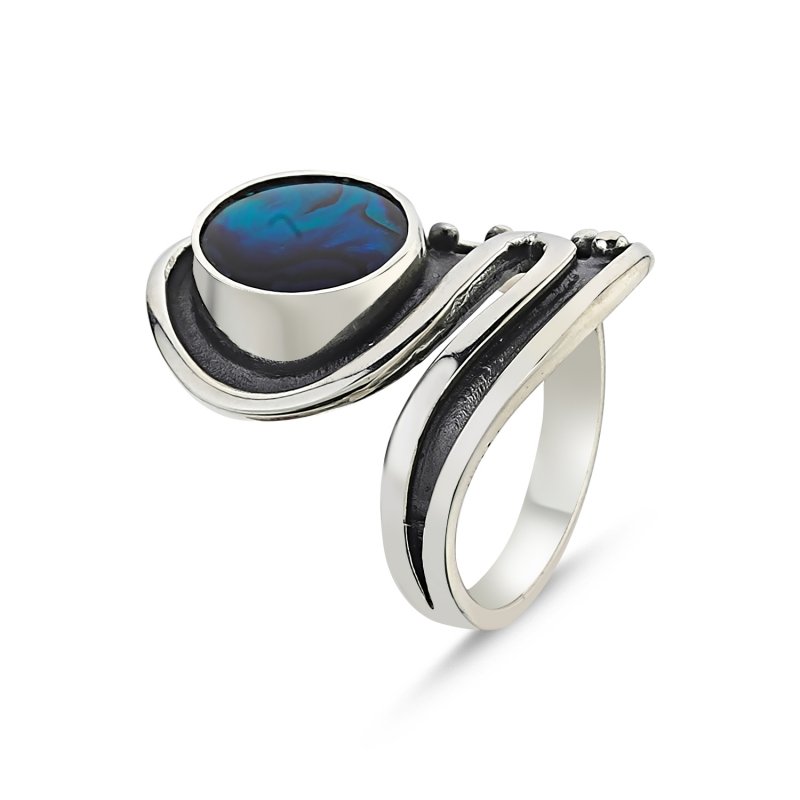 Abalone Mother of Pearl Handmade Ring - R85939