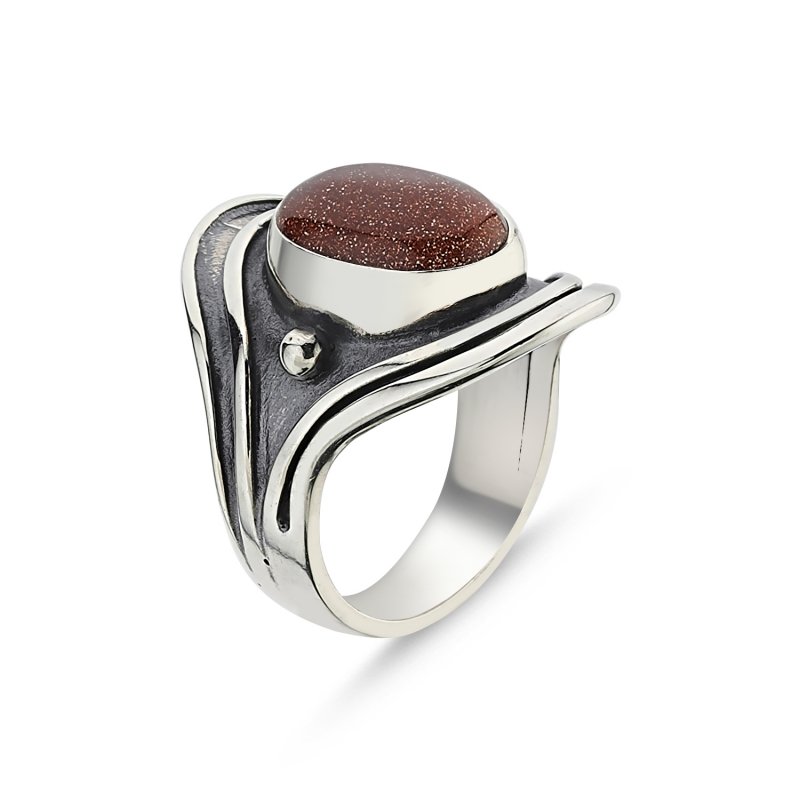 Goldstone Handmade Ring - R85944