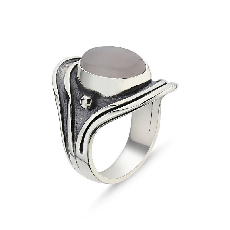 Rose Quartz Handmade Ring - R85947