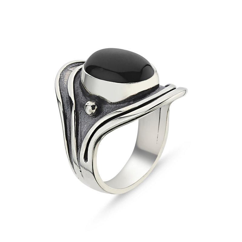 Onyx Handmade Ring - R85957