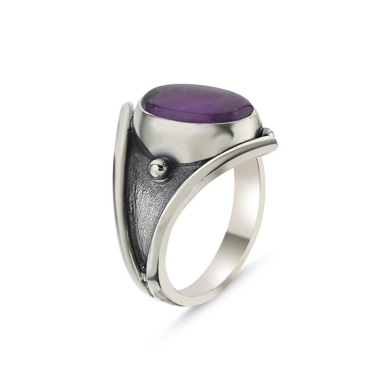 Amethyst Handmade Ring - R85965