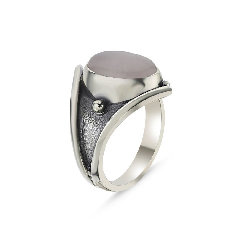 Rose Quartz Handmade Ring - R85968