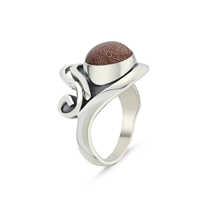 Goldstone Handmade Ring - R85974