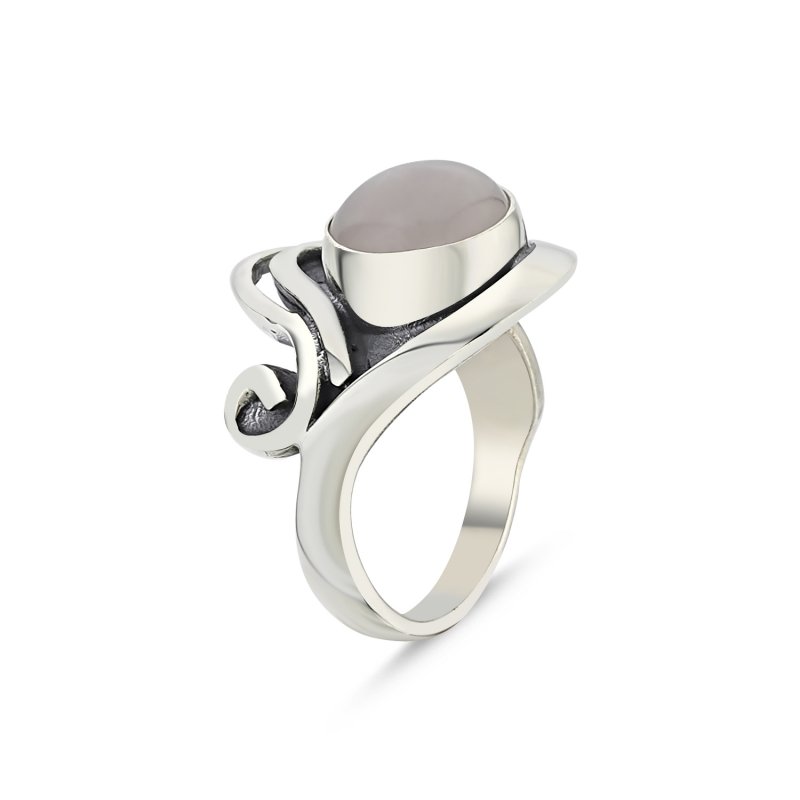 Rose Quartz Handmade Ring - R85979