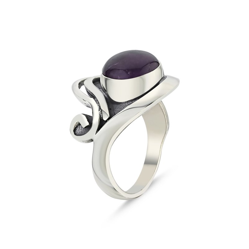Amethyst Handmade Ring - R85982