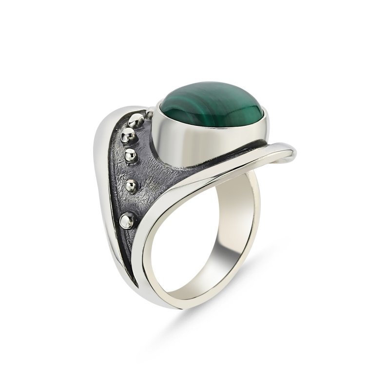 Malachite Handmade Ring - R85995