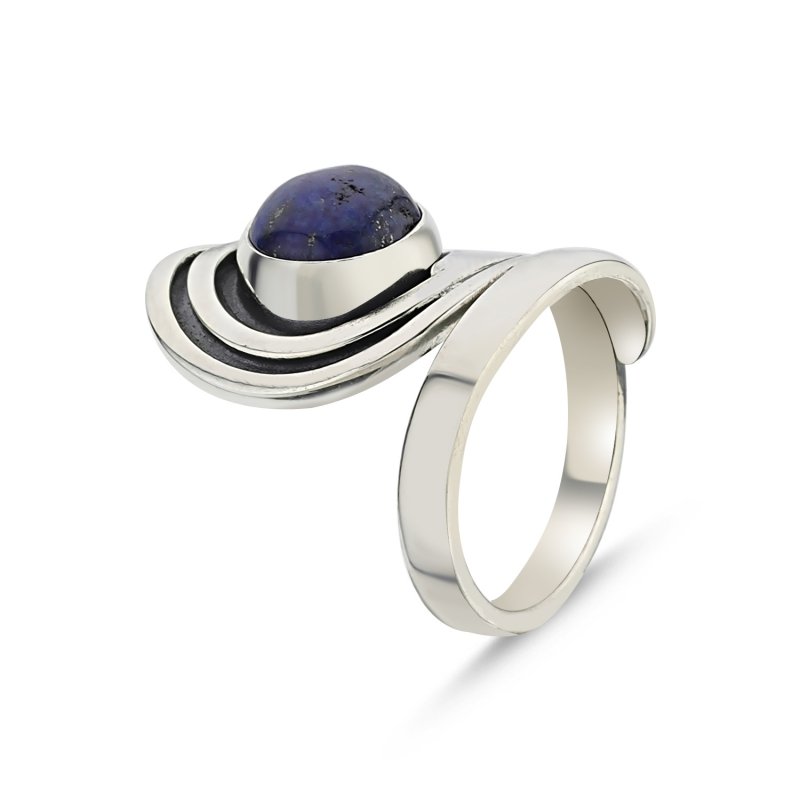 Lapis Lazuli Handmade Adjustable Size Ring - R86000