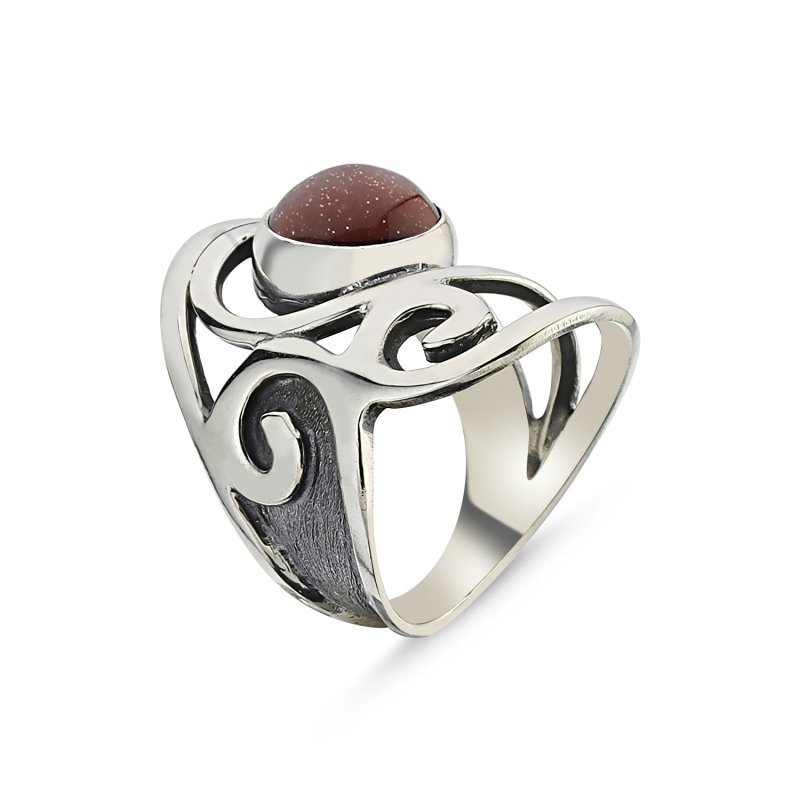 Goldstone Handmade Ring - R86042