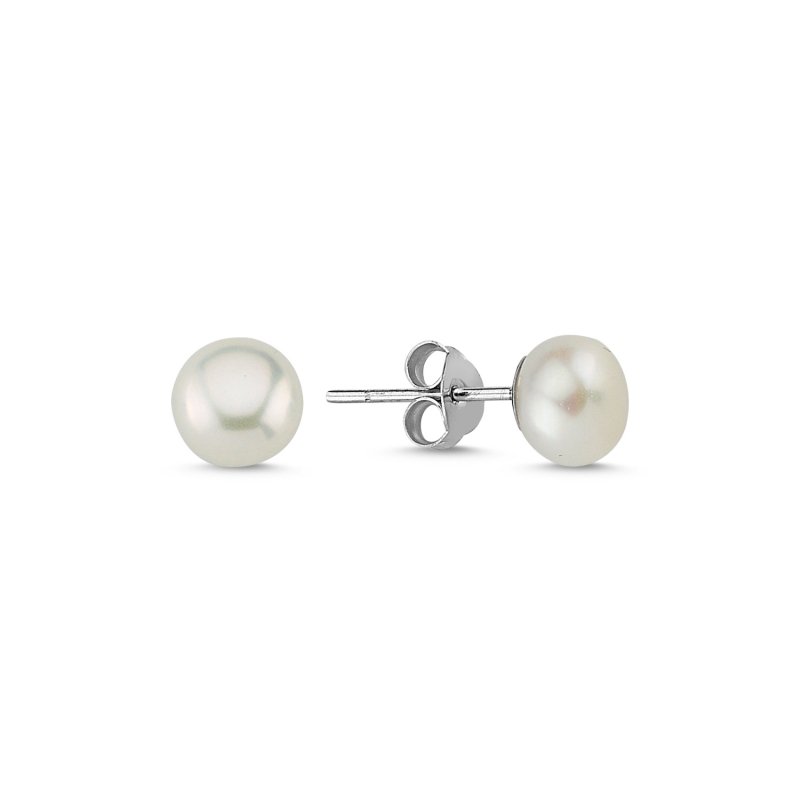 Oyster Pearl Solitaire Stud Earrings - E86144