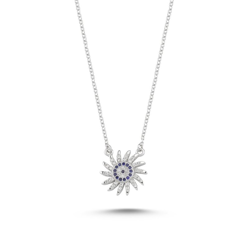 CZ & Evil Eye Necklace  - N86158