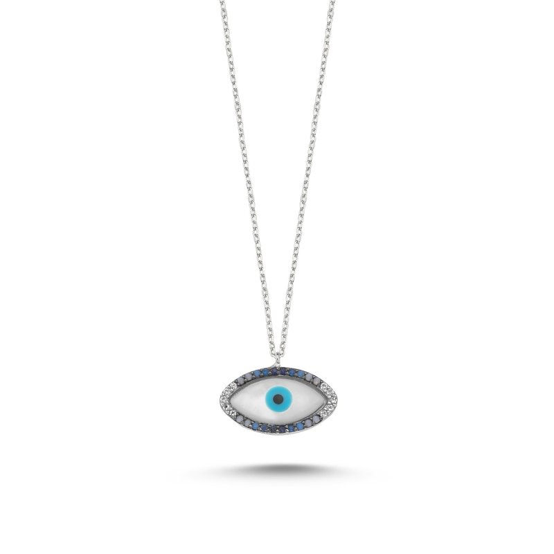 Shades of Blue Evil Eye Necklace - N86179