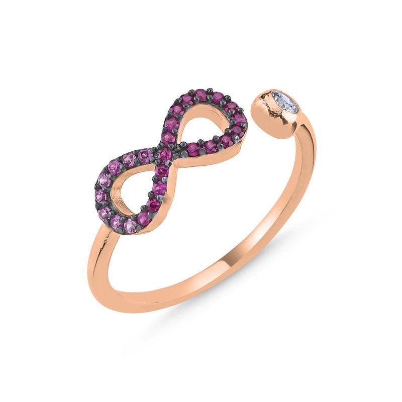 Infinity Shades of Pink CZ Adjustable Size Ring - R86247