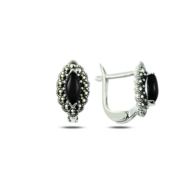 Marcasite & Gemstone Earrings - E86654