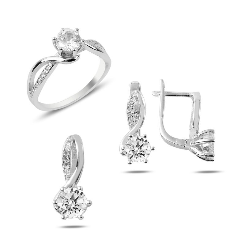 CZ Solitaire Set - S87040
