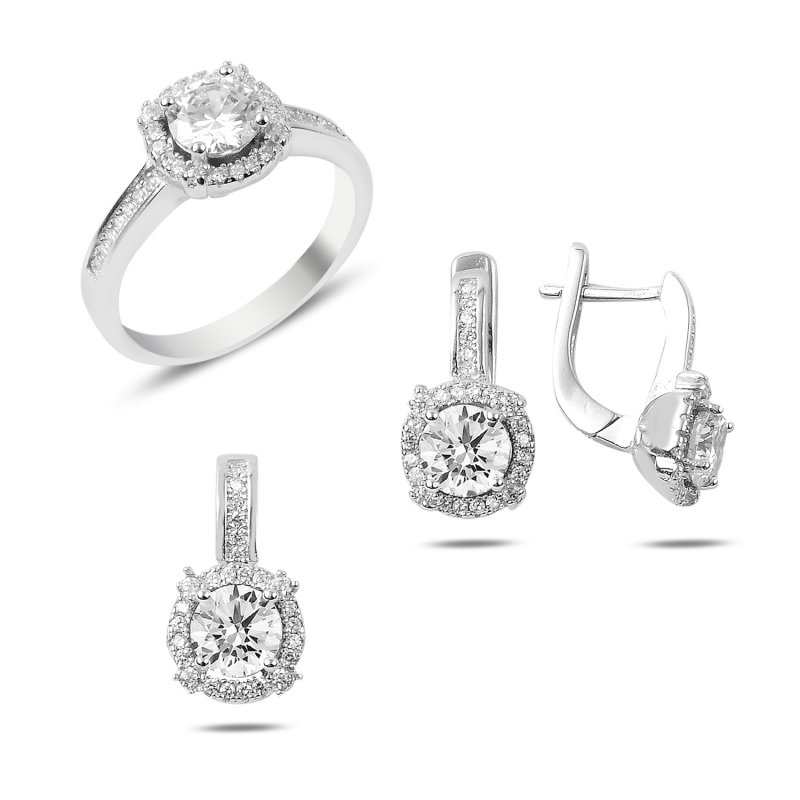 CZ Solitaire Set - S87041