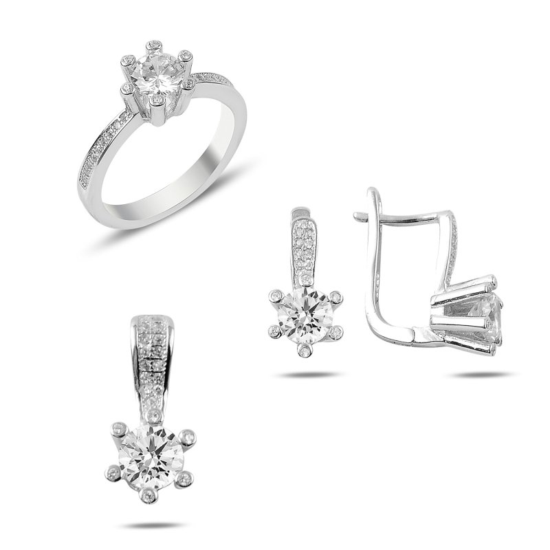 CZ Solitaire Set - S87051