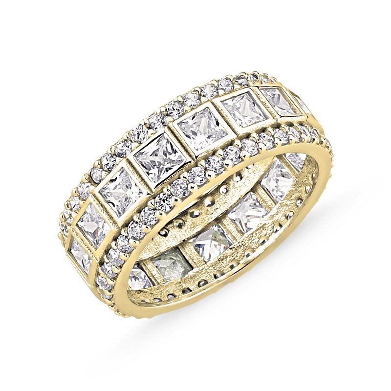 Baguette CZ Eternity Ring - R87202