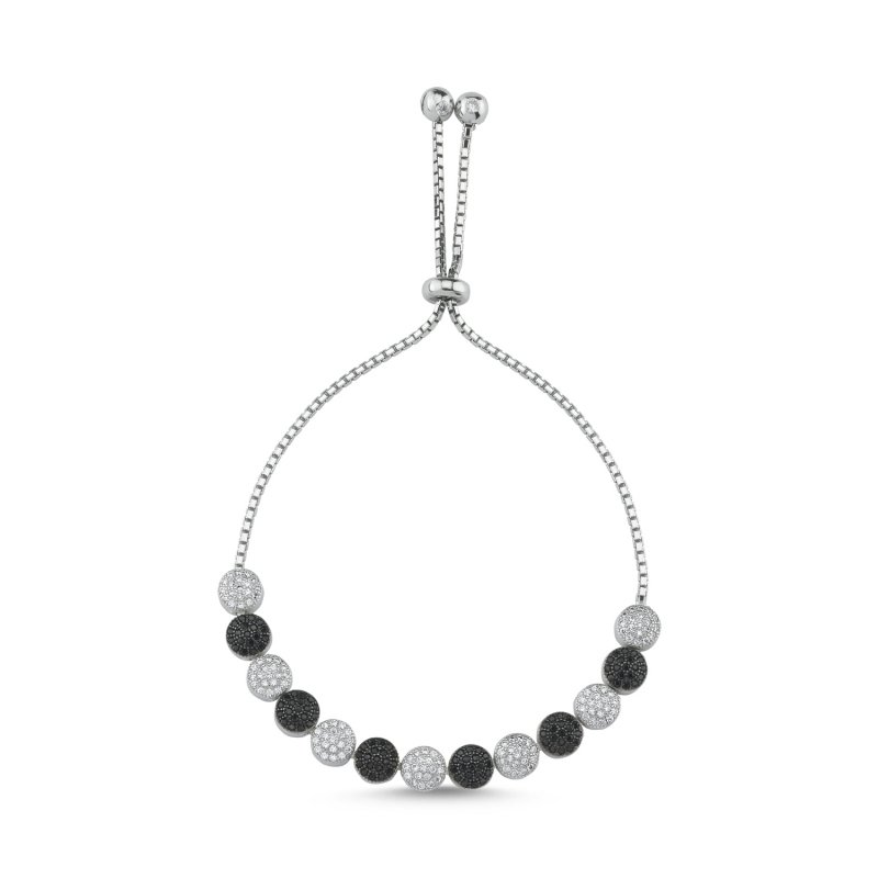 CZ Adjustable Sliding Bracelet - B87255