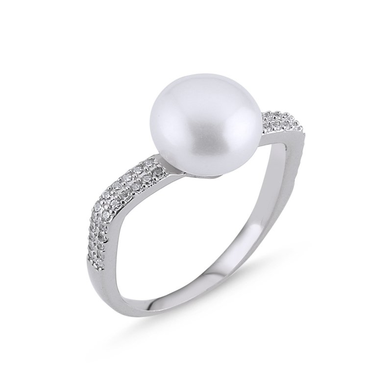 Pearl & CZ Ring - R87326