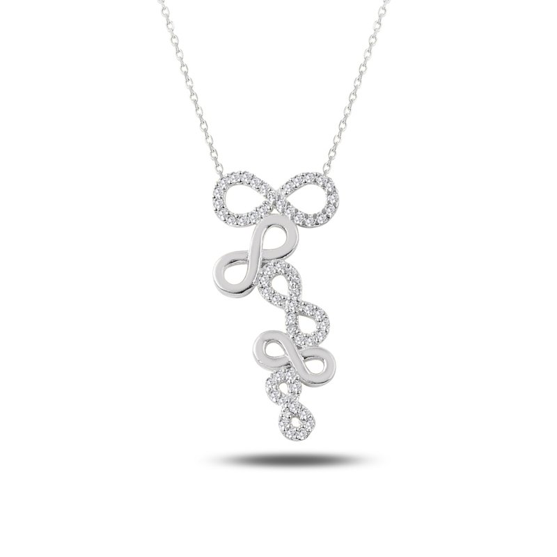 CZ Infinity Necklace - N87527