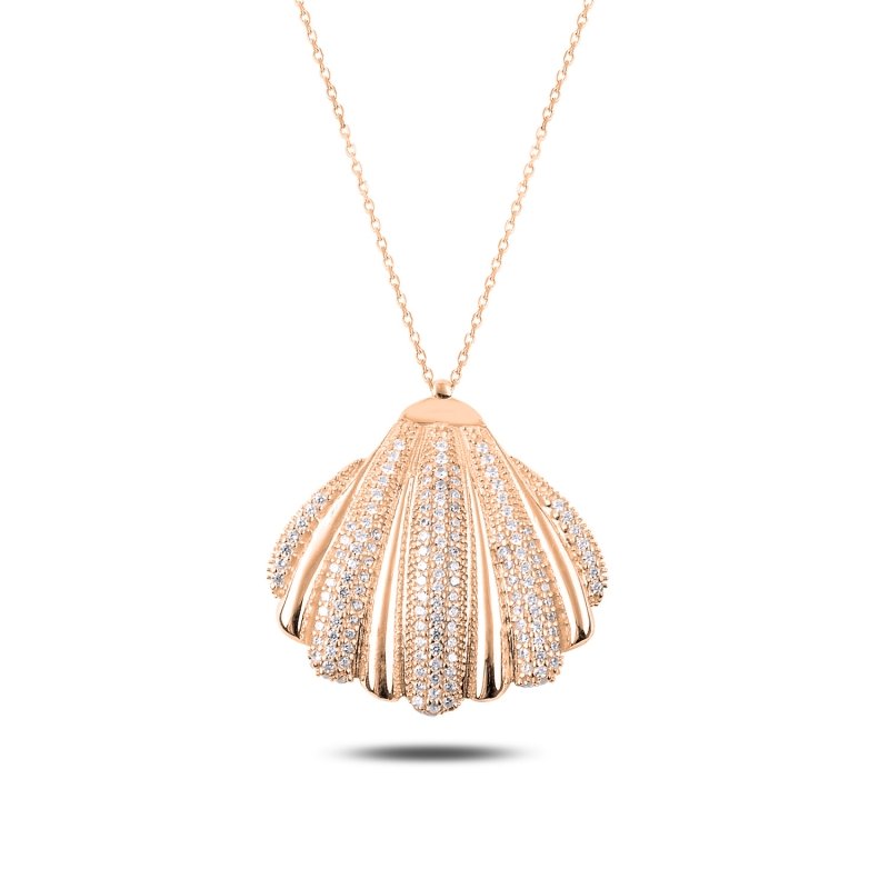 CZ Clam Necklace - N87528
