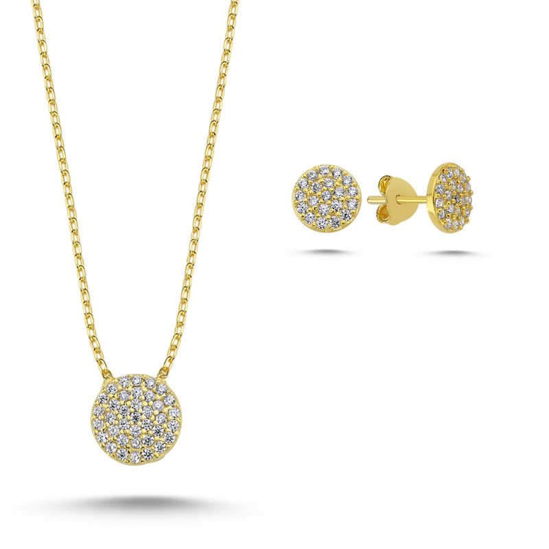 Yuvarlak Zirkon Taşlı Set - S87530