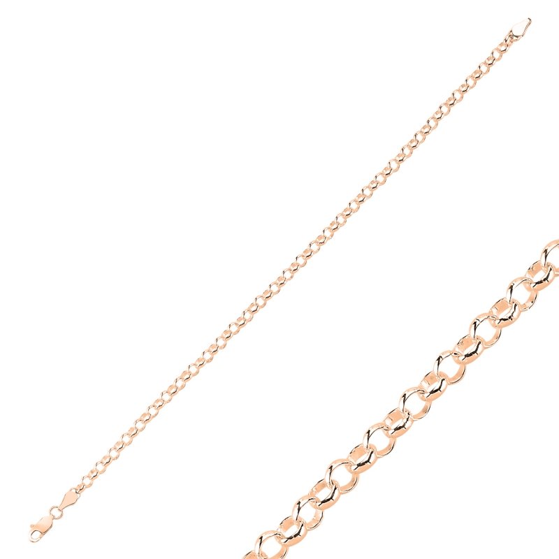 100 Micron Rolo Chain Bracelet - CH87598