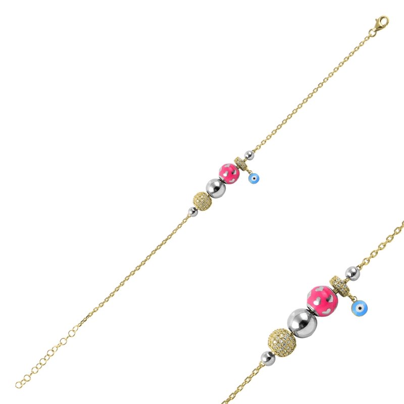 CZ Charm Bracelet - B87689