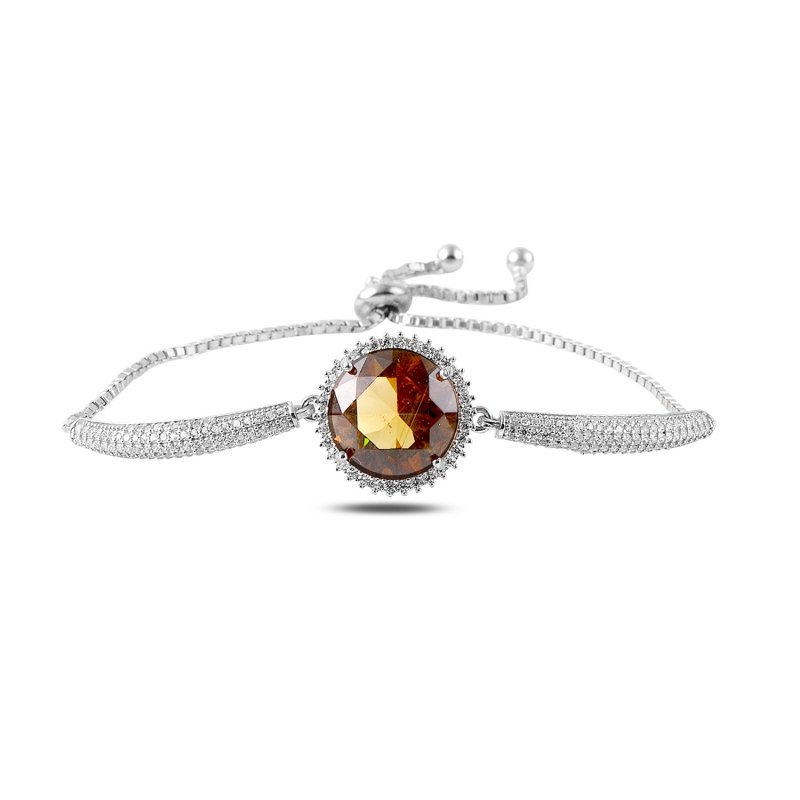 Zultanite & CZ Adjustable Sliding Bracelet - B87744
