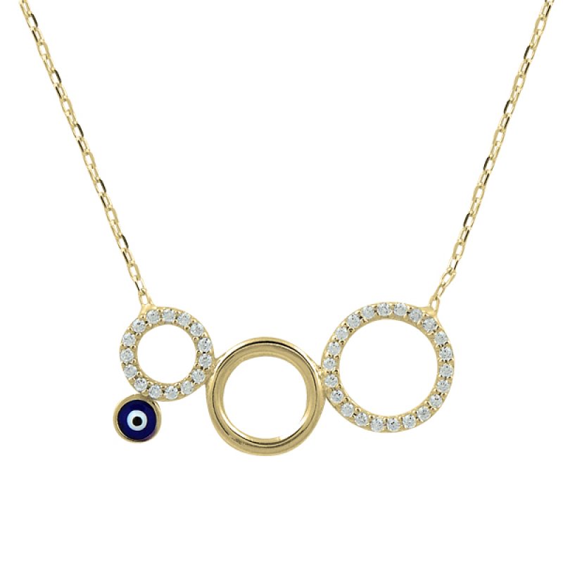 CZ Hoop Necklace - N08784