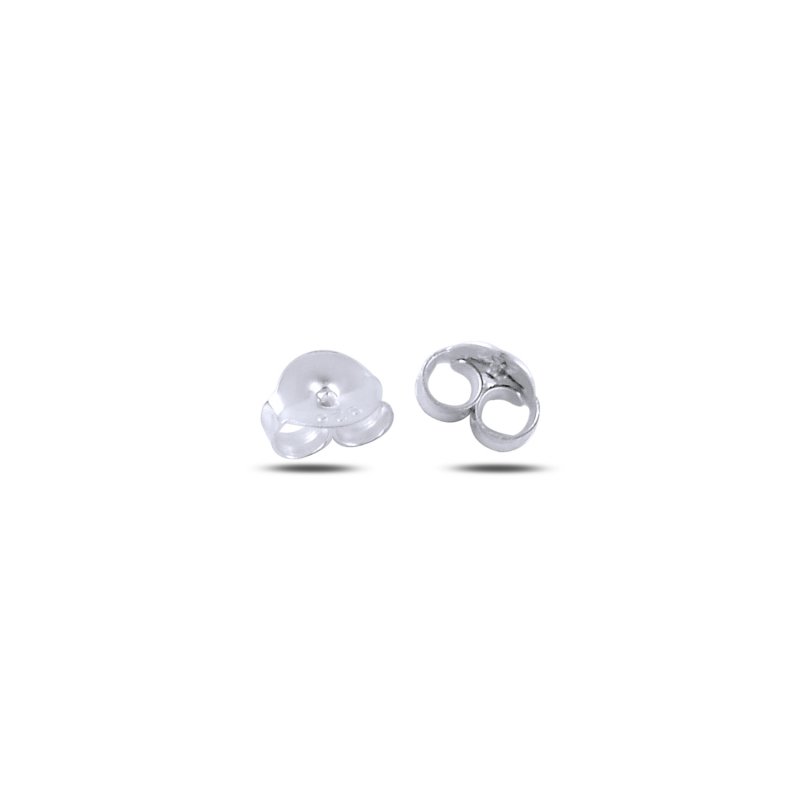 Rhodium Plated Butterfly Earring Backs - TT87910