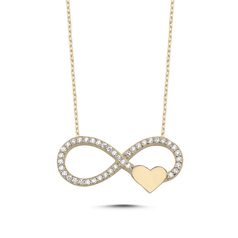 Infinity & Heart CZ Necklace - N87988