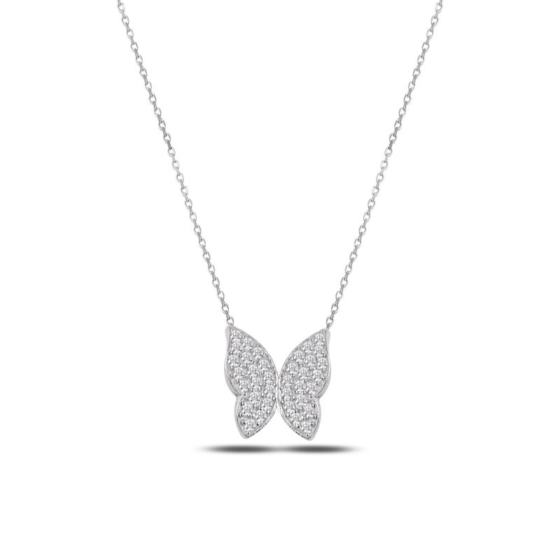CZ Butterfly Necklace - N87991