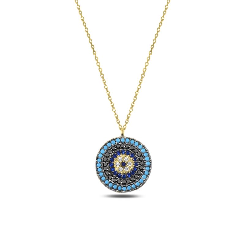 CZ Evil Eye Necklace - N88007