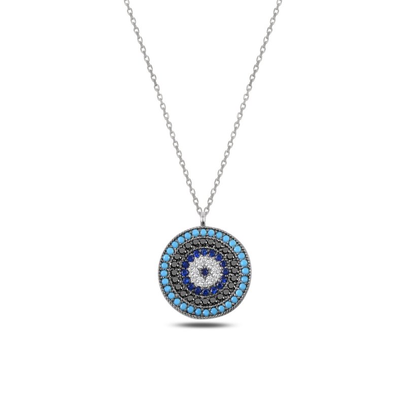 CZ Evil Eye Necklace - N88007